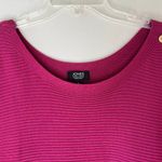 Jones New York  Sz L Signature Cranberry Pullover Stretch Sweater Blouse Top Photo 3