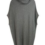 Joan Vass  Studio Size M Tunic Sweater Cashmere Blend Cowl Neck Sleeveless Gray Photo 0
