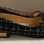 SheIn  Black and Gold Tweed Flats Photo 0