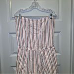 Drew  Blue/Pjnk/White Striped Emerson Strapless Tulip Hem Jumpsuit size L Photo 3