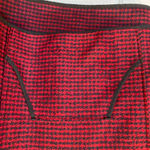 Madewell Red Black Brushed Houndstooth Hoodie size L Photo 8