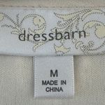 Dress Barn Y2K Lace Romantic Whimsical Cream Floral Embroidered Blouse Sz M Top Photo 4