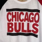 Zoozatz Chicago Bulls shirt cropped small cotton poly blend new women’s Photo 1