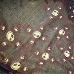 Disney Nightmare before Christmas Jack Skellington Patterned Black Scarf Photo 1