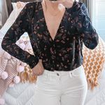 BCBGeneration Floral Longsleeve Bodysuit  Photo 0