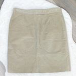 Billabong  Vintage Suede Leather A Line Skirt Taupe‎ Tan Juniors 7 Photo 1