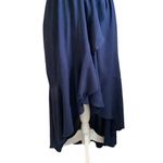 Ambiance Midnight Blue Strapless Dress High Low Flowy Dress Size S Photo 4