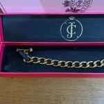Juicy Couture Gold Heart B-Charm Link Bracelet Toggle Closure Photo 2