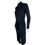BEAUTIFUL by Lawrence Zarian Mock Neck Sweater Dress Black XS Petite Photo 2