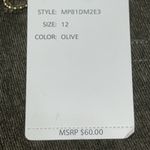 New Zac & Rachel Slim Leg Olive Green Corduroy Women's Pants Size 12 Stretch Green Photo 7