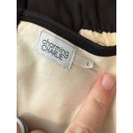 Charming Charlie  Black Cream Textured Sheath Dress Size L Photo 3