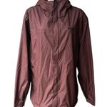 Columbia  Omni-Tech Hooded Lightweight Rain Jacket Windbreaker, Maroon Sz L Photo 0