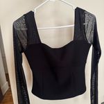 Abercrombie & Fitch Abercrombie Long Sleeve Crepe Squareneck Top Photo 0