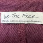 Free People Cassidy Purple Slub Knit Short Sleeve Crew Neck Tee T Shirt Top XL Photo 2