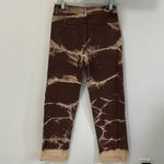 Cider  Brown Tie Dye Straight Leg Jeans Photo 5
