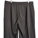 Eileen Fisher  Black Pull On Pockets Wide Leg Pants Organic Cotton XL Photo 4