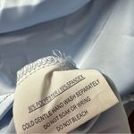 Here Comes the Sun NEW  In Blooms Off Shoulder Satin Maxi Dress Blue Large L NWT Photo 9