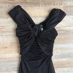 MISHA Maylee Off Shoulder Dress Black Size XXS Photo 2