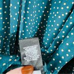 Torrid Georgette Bow Tie Teal Dotted Blouse Size 2 Photo 9
