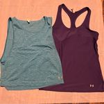 Under Armour  Lot‎ of 2 Women’s Tank Tops Size Small Athletic Wear Blue & Purple Photo 0