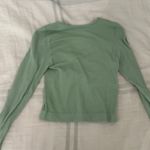 Urban Outfitters  Long Sleeve Top Crop light green Photo 2