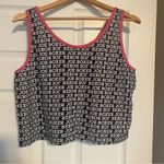 Joe Boxer Summer Crop Top Women’s Size XL Hot Pink Trim O2 Photo 1