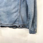 Old Navy Medium Jean Jacket Classic Denim Blue Trucker Cotton Womens Solid 1074 Photo 6