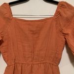 Sim & Sam  woman XS orange dress 100% cotton NWT Photo 5
