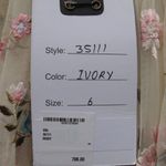 Mac Duggal  35111 Womens Ivory Embroidered Blouson Sleeve Boho Gown Dress Photo 15