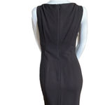 2000s Vintage M Siamo Brown Wool Belted Sheath Midi Dress Tailored Quiet Luxury Size 6 Photo 10