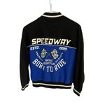 Refuge  Women's XL button up black/blue double sided racing jacket Photo 1