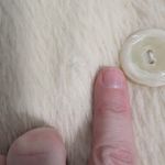 Guess Vintage Alpaca/Wool Blend Pea coat/Jacket Women's Large White/Cream Photo 10