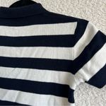 Brandy Melville  Black White Knit‎ Polo Short Sleeve Shirt One Size Photo 9