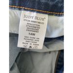 Judy Blue  Womens 14W Medium Wash Flare Jeans Denim Stretch Raw Hem‎ Photo 7