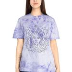 Handmade Medusa Graphic Tee Purple Marble Tie-Dye Unisex T-Shirt Size 2X Photo 0