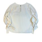 Fifteen Twenty  White Tie Sleeve Blouse Size Large Photo 2