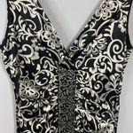 London Times  Sleeveless V neck V Back Midi Dress Photo 1