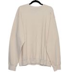 Sporty & Rich 100% Cotton Cream Crewneck Sweatshirt Size Large Made in USA Photo 0