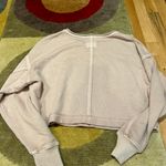 Aerie Cream Beige Tan Crop Sweatshirt Top Pullover Size XS Photo 3