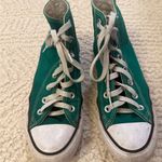 Converse  Green High-Top Sneakers with White Accents Photo 2