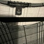 Signature Studio  Black and White Plaid Blouse Photo 2