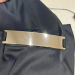 Persaya Black Sleeveless Side Cut Photo 4