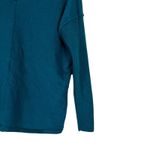 Soft Surroundings  100% Cashmere Sweater Womens SP Teal Blue Cozy Quiet Luxury Photo 2