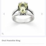 James Avery Oval Prasiolite Ring - Sterling Silver - Size 7 Photo 3