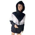 Victoria's Secret Pink Sherpa Lined Anorak Windbreaker Jacket Rainbow Logo M/L Photo 2