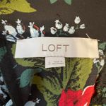 Loft  Floral Long Sleeve Tie Back Blouse Office Business Casual Lightweight Sz Sm Photo 8