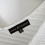 Almost Famous Tank Top Sweater Knit White Ivory Ruffle Casual Neutral Crochet Photo 6