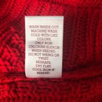 SO  Red Cable Knit Academia Holiday School Workwear Tomato Girl Sweater Sz Small Photo 11