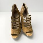 Eileen Fisher  Size 9 Brown Suede‎ Back Zipper Strappy Stacked Heel Sandal Photo 7