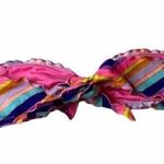 Victoria's Secret  pink strapless chevron bikini swim top Size Small Photo 1